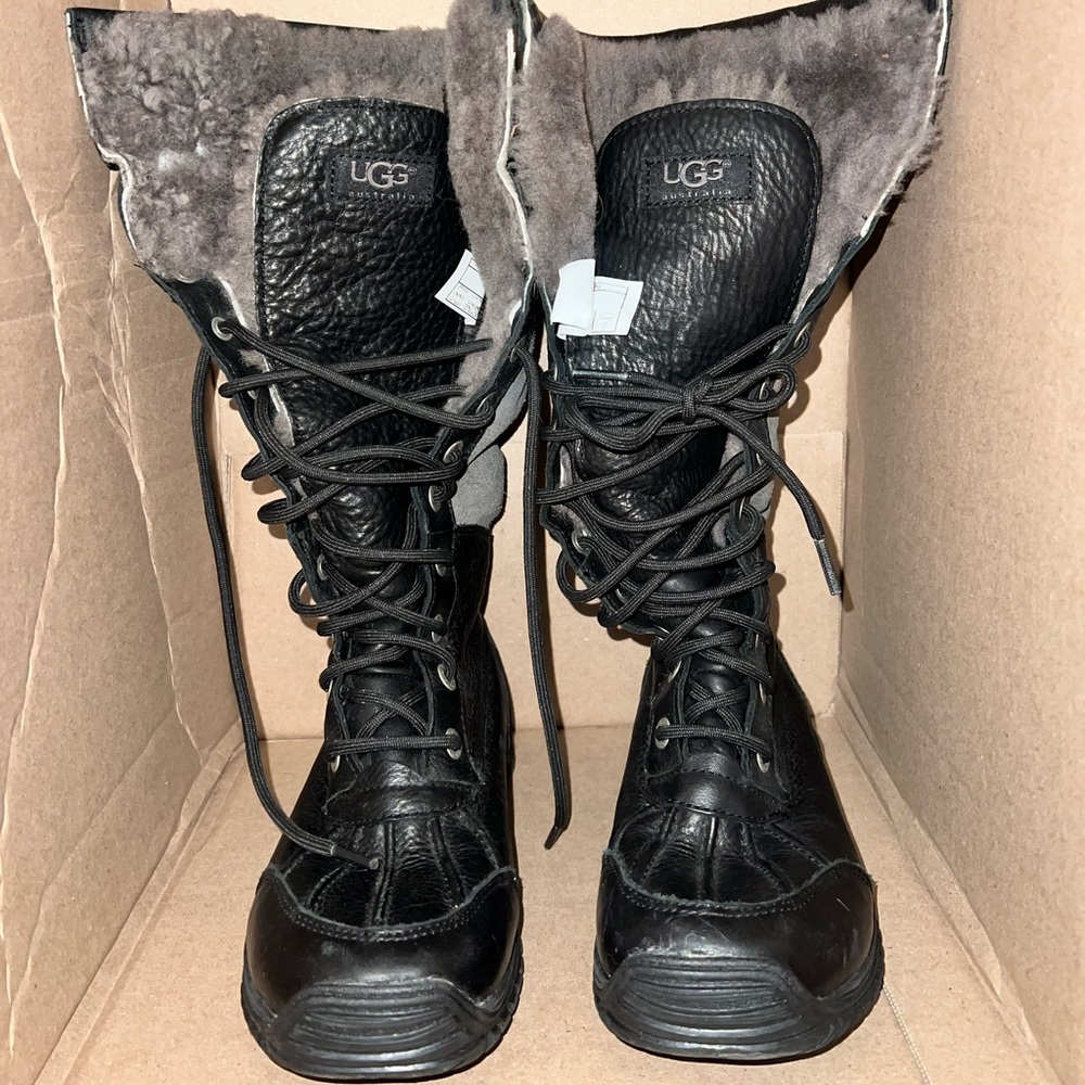 Used UGG Adirondack Tall Grey Boots Sz: 5